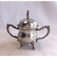 Сахарница Эгоист Сольница Солонка Серебрение Англия