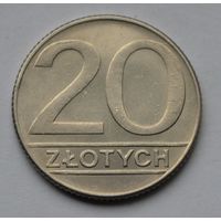 Польша, 20 злотых 1989 г.