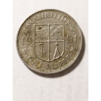 Маврикий 1 рупия 1991