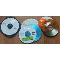 Диски CD-R чистые в пластиковой коробке 13 шт. и  с конвертами 13 шт.