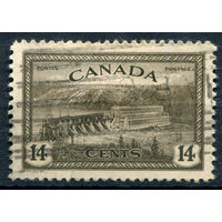 Британские колонии - Канада - 1946г. - ландшафты, виды, 14 с - 1 марка - гашёная [Mi 237]. #3-WB-100-A-1