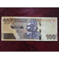 100 долларов Зимбабве 2020 г.