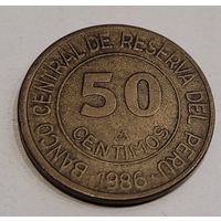 Перу 50 сентимо 1986