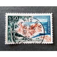 Марка Франция 1963 год Туризм