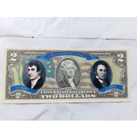 2 доллара в кляссере Экспедиция Льюиса и Кларка(с сертификатом)