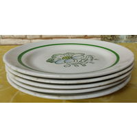 Тарелка десертная-1. Каменнобродский фаянсовый завод (Каменнобродск), 1960-1970 гг