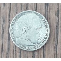 Германия 5 марок 1936г. Гинденбург.(А)