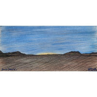 После заката (5), пастель, бумага, 2007, Котов Олег