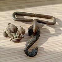 Зацеп змейка царизм пряжка РИА змея до 1917 года в отличном состоянии с орнаментом