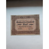Германия Криминтау нотгельд 100000 марок 1923