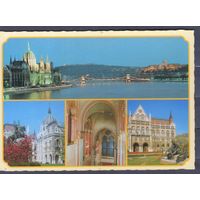 Открытка Венгрия 1980-е г.г. Будапешт.Архитектура.Мост.