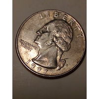 25 центов США 1997 D год