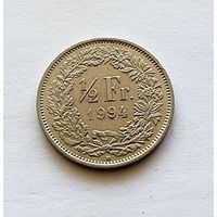 Швейцария 1/2 франка, 1994