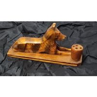 Настольный сувенир,карандашница.СССР.Дерево