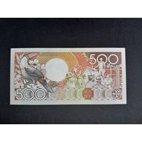 500 гульденов 1988  года. Суринам. UNC.  Распродажа.