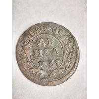 Монета Денга 1737 года