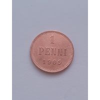 1 пенни 1909 года
