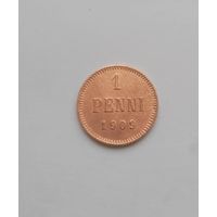 1 пенни 1909 года