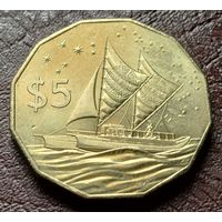 Острова Кука 5 долларов, 2015   ( 1-13-2 )