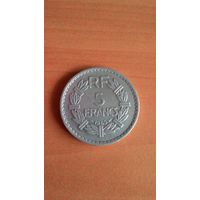 Франция, 5 франков 1945.