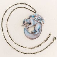 Крылатая Лиса. Подвеска ручной работы