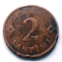 2 сантима 1992 Латвия