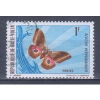 [1453] Верхняя Вольта 1971. Фауна.Бабочка. Гашеная марка.