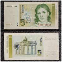 5 марок ФРГ 1991 г. (литеры А А)