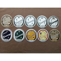 Этикетки пивные по рублю за штуку, можно рассчитываться рос. рублями (даже железными), а-13-3 (4030)