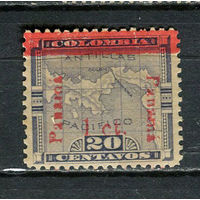 Панама - 1906 - Карта с надпечаткой  1С на 20С - [Mi.65] - 1 марка. MNH, MLH.  (Лот 24Ju)-T25P8