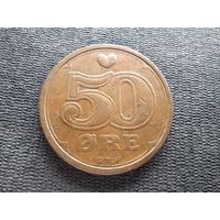 Дания, 50 эре 1989, KM# 866
