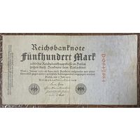 Банкнота 500 марок 1922 год. Веймарская республика.