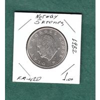 Монета Норвегия 5 крон 1982