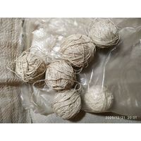 Нитки льняные.