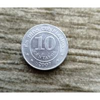 Werty71 Никарагуа 10 сентаво 2007