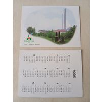 Карманный календарик. Calofrig. 1996 год