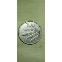 Исландия 10 крон 1996