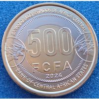 Центральная Африка (BEAC) 500 франков 2024 год  UC#9