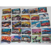 С рубля. Вкладыши и обёртки от жвачек Turbo sport (Турбо спорт). 39 шт.