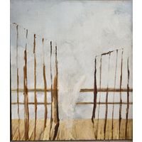 Картина худ В.Песин (Ограда) 2015г. Х/м 80/70.