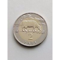 2 лата 2009 года Латвия, в штемпельном блеске, состояние UNC