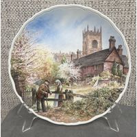 Декоративная тарелка Деревенская жизнь. Royal Doulton Англия 21 см
