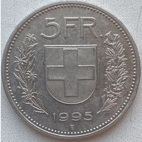 Швейцария 5 франков 1995 г.