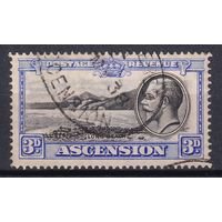 148.BrK. Великобритания. Колонии. Асенсьон. Георг V. Местные мотивы. 1934 г. 3d. Mi.#26.