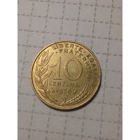 10 сантимов Франция 1976 год
