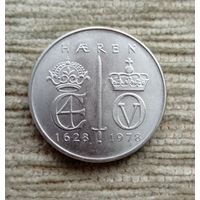 Werty71 Норвегия 5 крон 1978 350 лет норвежской армии