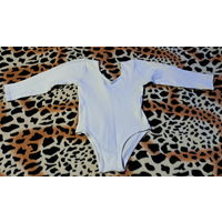 Купальник белый для танцев-спорта на девочку 5-7лет, б.у