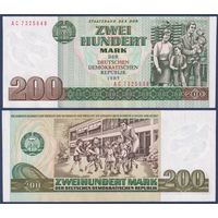 ГДР, 200 марок 1985 г., P-32, UNC