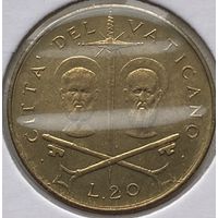 Ватикан 20 лир 1967 г. В холдере