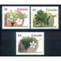 Канада - 1991г. - флора - 3 марки - полная серия, MNH, гашёная [Mi 1270-1272]. #3-WB-96-B-2